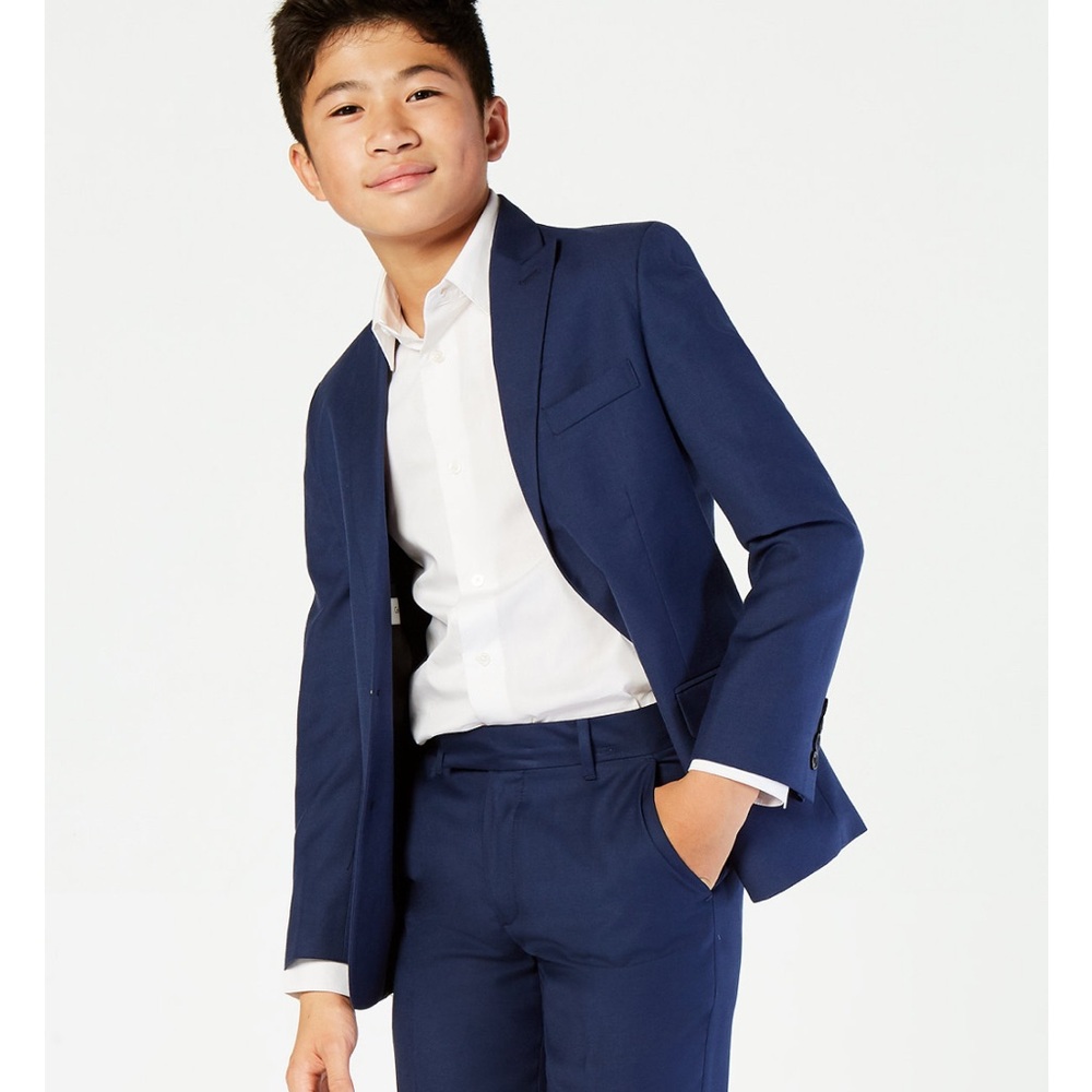 Stylish Blue Suit Pants